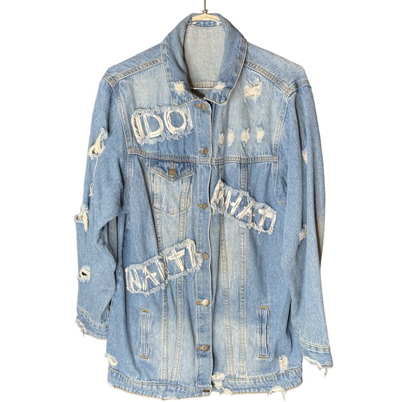 Ripped Jean Jacket - Picture 2 of 5